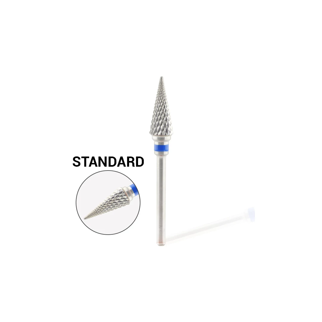 Kúp formájú karbid csiszolófej - Cross Cut - standard