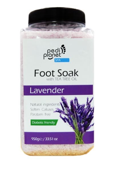 Pedi Planet Levendulás fürdősó lábáztatáshoz teafaolajjal 950g
