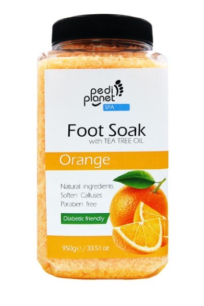 Pedi Planet Narancsos fürdősó lábáztatáshoz teafaolajjal 950g
